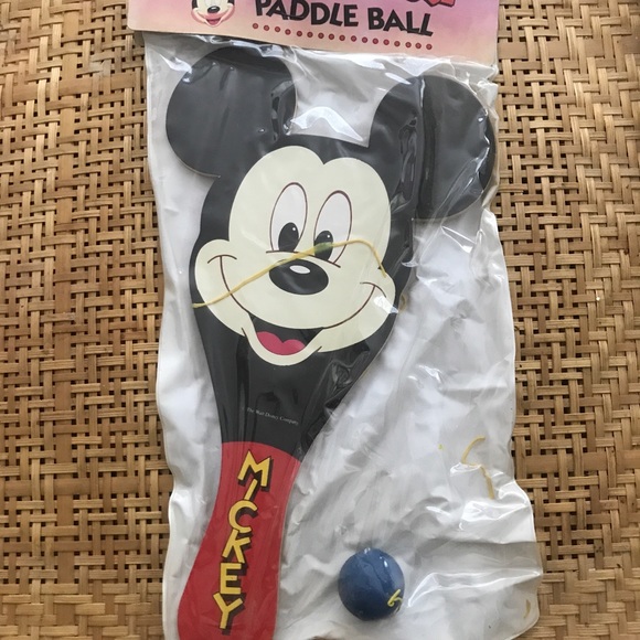 Mickey Mouse Paddle Ball Vintage, Sealed package. never opened. rare - Picture 1 of 2
